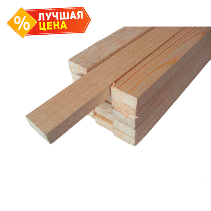 Брусок строганный сухой 40х80х6000 сорт 2-4